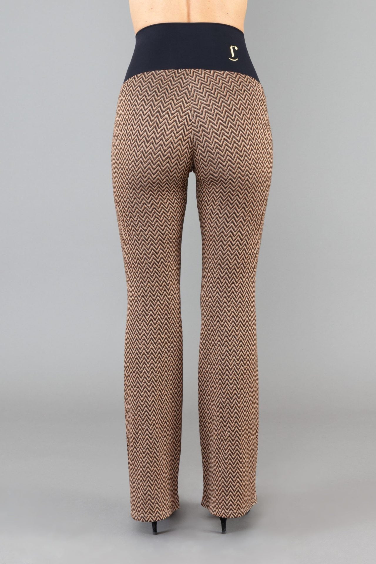 Panta Milano fantasia lurex con baschina