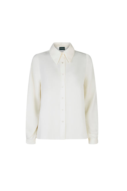 Camicia London techno satin avorio