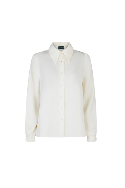 Camicia London techno satin avorio