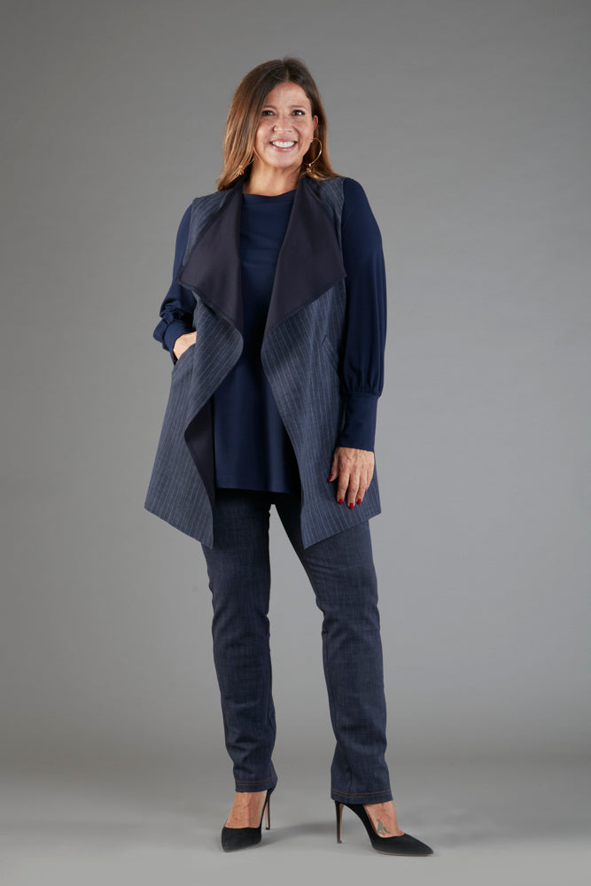 Jeans skinny lavati con baschina