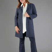 Procida Jacket in Washed Blue Pinstripe