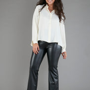 Camicia London techno satin avorio