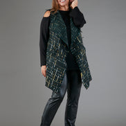 Gilet Barcelona bouclè verde