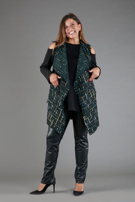 Panta Paris ecopelle nero con baschina