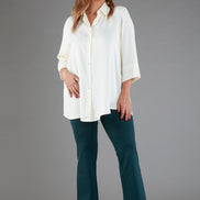 Camicia Milano techno satin avorio