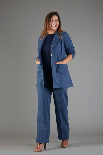 Berlin Blazer in Blue Prince of Wales Check