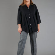 Camicia Milano fluido nero