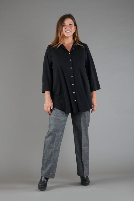 Camicia Milano fluido nero