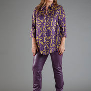 Camicia Milano disegno viola