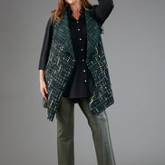 Gilet Barcelona bouclè verde