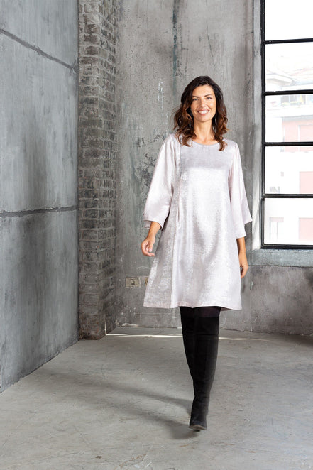 Abito Amsterdam Lurex Cipria