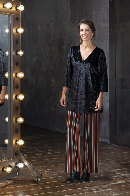 Firenze Printed Trousers with Baschina Waistband