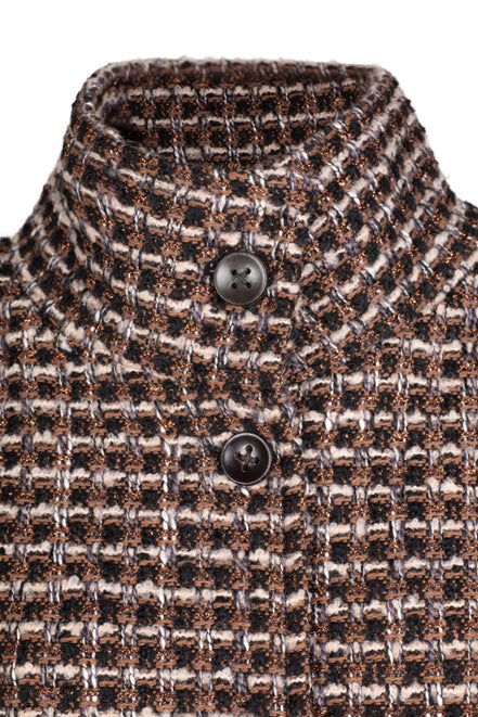Cappottino Mio ovetto bouclè mocha lurex