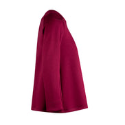 Maglia Sara felpa spalle scoperte scuba vino