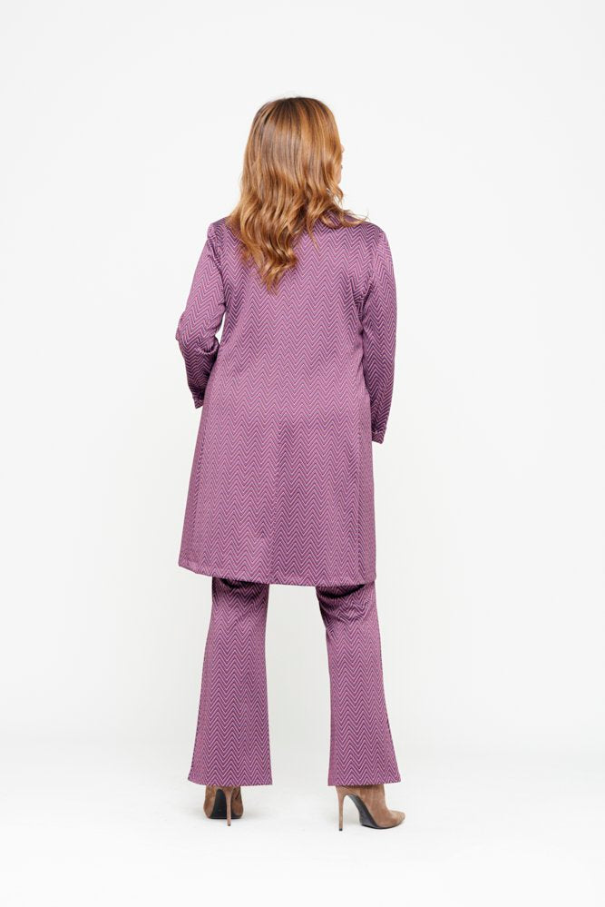 Panta Milano spina viola con baschina