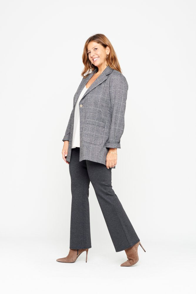 Panta Milano grigio con baschina