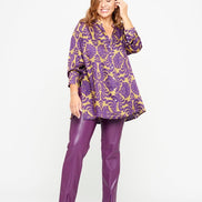Camicia NY disegno viola