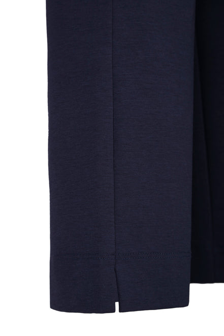 Panta Audrey punto milano cotone navy