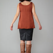 Paros Top in Cinnamon