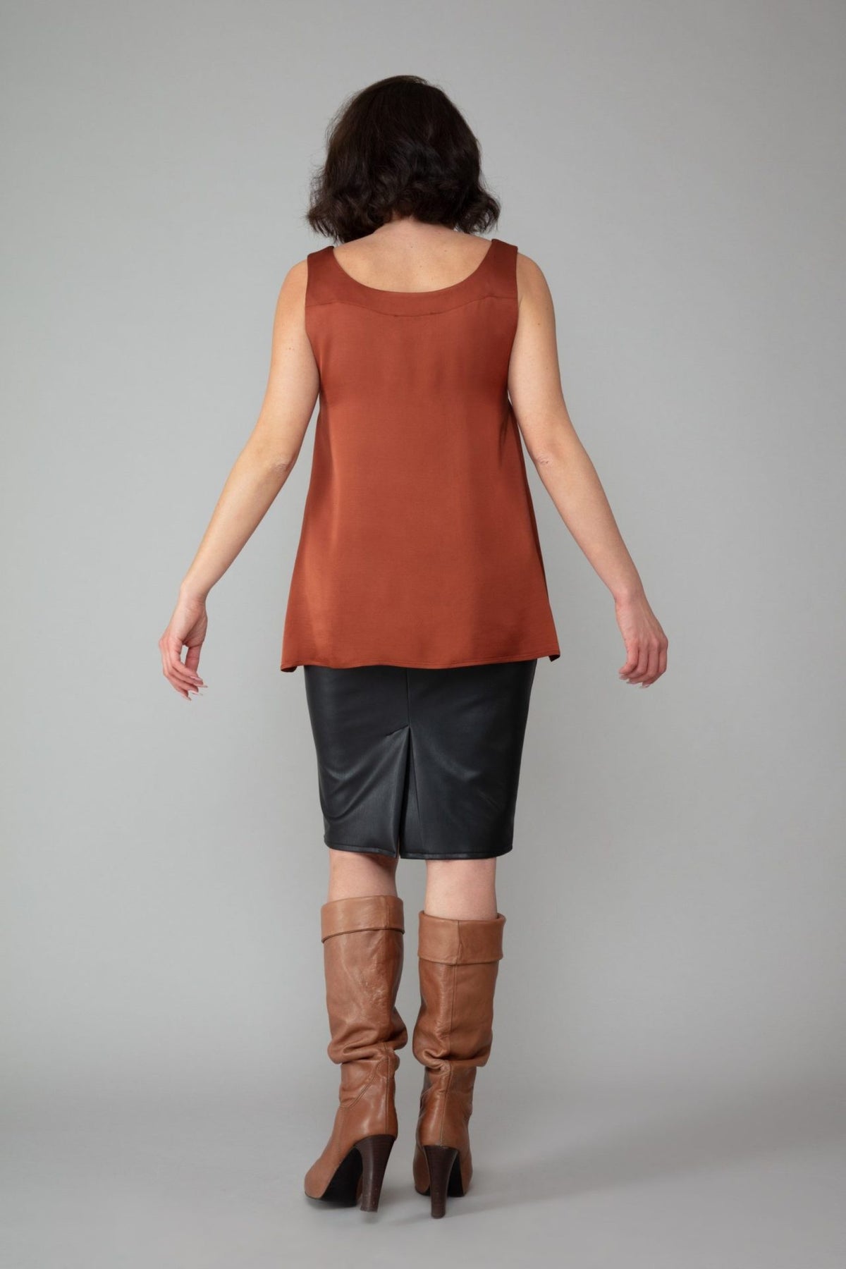 Paros Top in Cinnamon