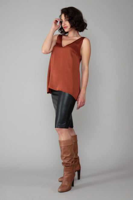 Paros Top in Cinnamon
