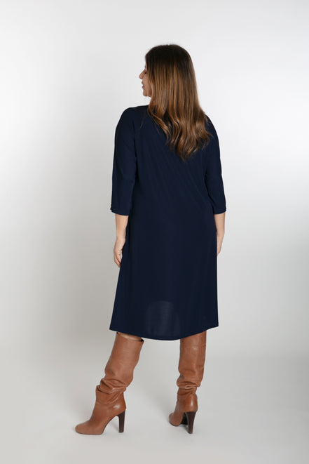 Torino Fluid Dress in Blue