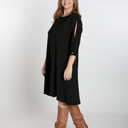 Torino Dress in Black Jersey