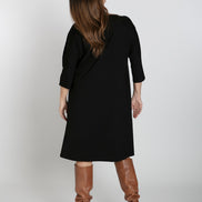 Torino Dress in Black Jersey
