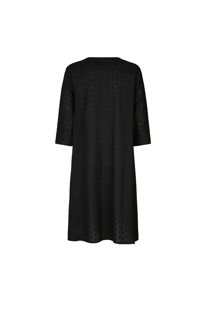Bali Dress in Black Broderie Anglaise