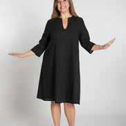 Bali Dress in Black Broderie Anglaise