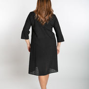 Bali Dress in Black Broderie Anglaise