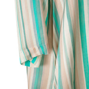 Abito Ischia fantasia riga beige e verde