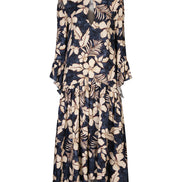 Abito Saint Tropez fantasia fiori blu vino