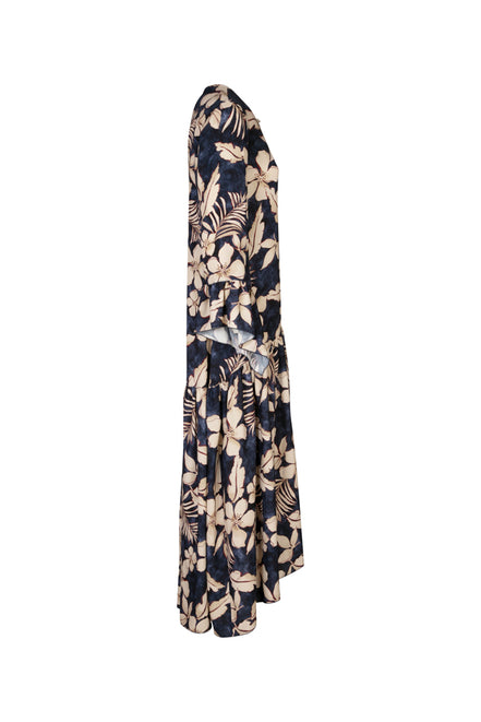 Abito Saint Tropez fantasia fiori blu vino