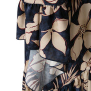 Abito Saint Tropez fantasia fiori blu vino