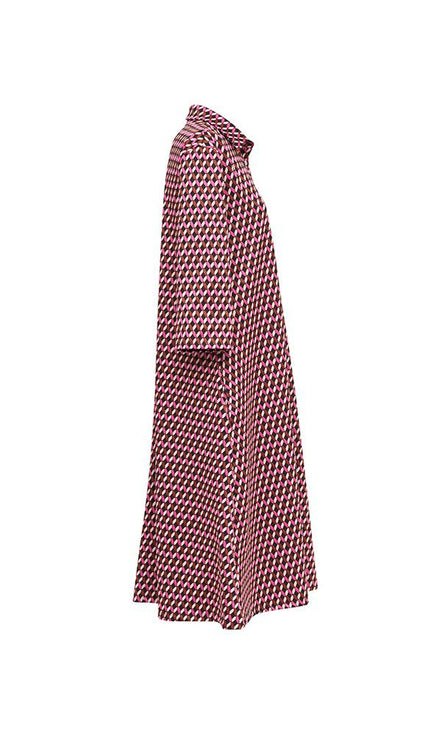 Panarea Dress in Pink Jacquard