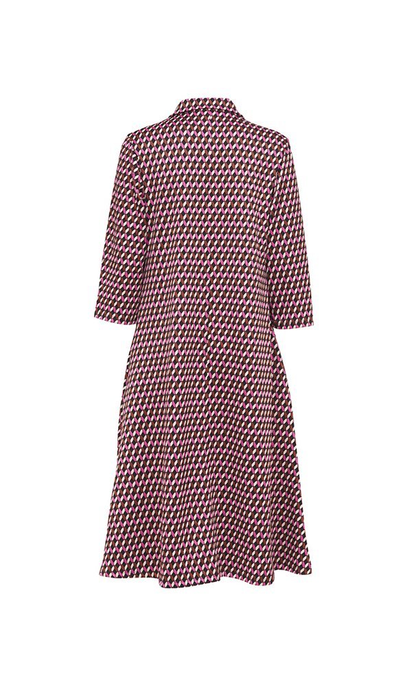 Panarea Dress in Pink Jacquard