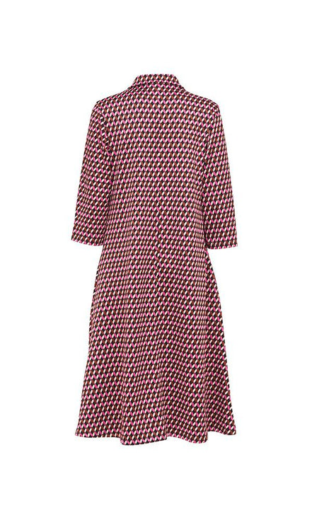Panarea Dress in Pink Jacquard