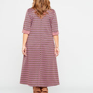 Panarea Dress in Pink Jacquard