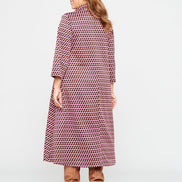 Panarea Dress in Pink Jacquard