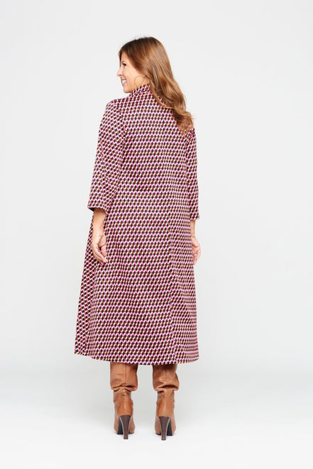 Panarea Dress in Pink Jacquard
