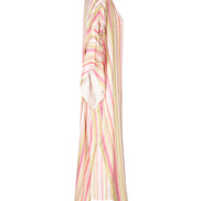 Ponza Dress in Green and Pink Stripes