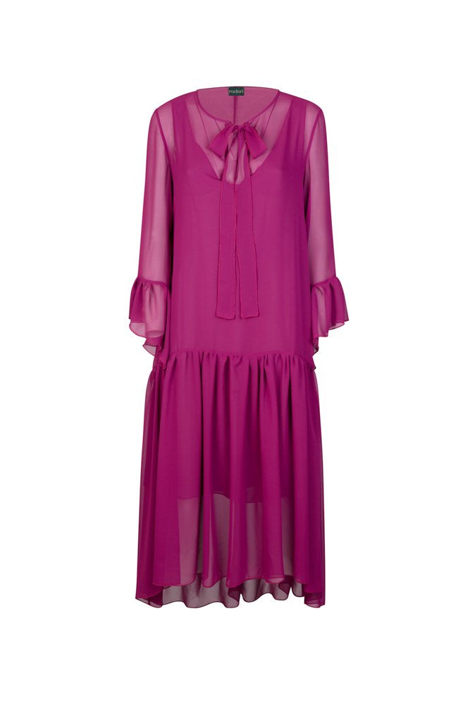 Abito Romantic Saint Tropez voile ciclamino