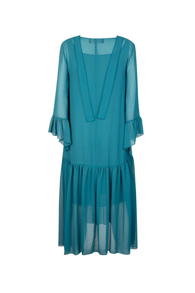 Abito Romantic Saint Tropez voile ottanio
