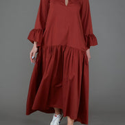 Abito Saint Tropez Cotone Ruggine