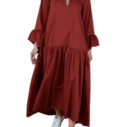 Abito Saint Tropez Cotone Ruggine