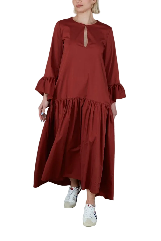 Abito Saint Tropez Cotone Ruggine