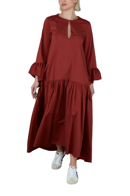Abito Saint Tropez Cotone Ruggine