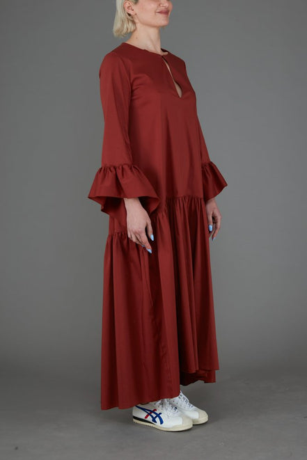 Abito Saint Tropez Cotone Ruggine