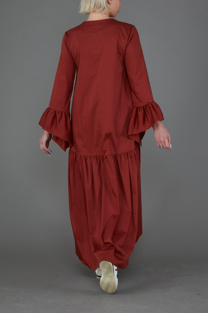 Abito Saint Tropez Cotone Ruggine